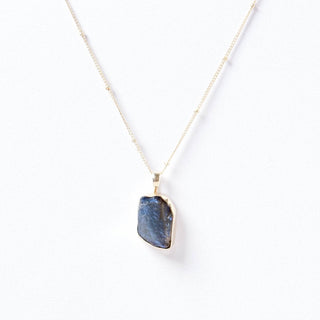 Labradorite Raw Crystal Necklace by Tiny Rituals - A Roese Boutique
