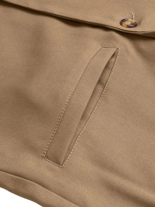 Lapel Collar Leopard Cuff Long Sleeve Blazer - A Roese Boutique