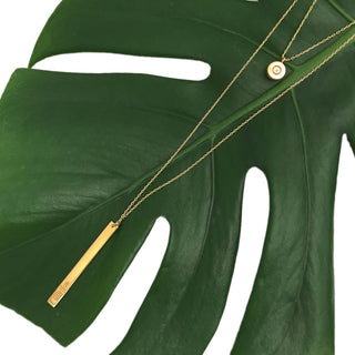 Layered Bar Bullet Necklace - A Roese Boutique