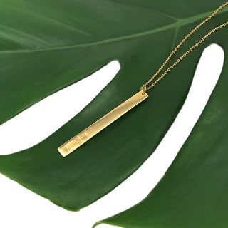 Layered Bar Bullet Necklace - A Roese Boutique