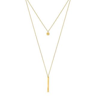 Layered Bar Bullet Necklace - A Roese Boutique