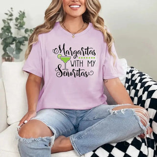 🍸 Margaritas With My Señoritas Best Friends Matching T-Shirts - A Roese Boutique