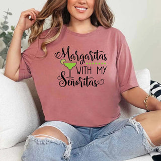 🍸 Margaritas With My Señoritas Best Friends Matching T-Shirts - A Roese Boutique