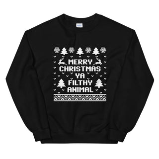 Merry Christmas Ya Filthy Animal Sweatshirt - A Roese Boutique