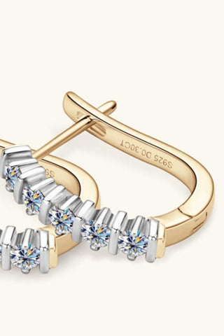 Moissanite 925 Sterling Silver Earrings - A Roese Boutique