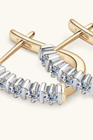 Moissanite 925 Sterling Silver Earrings - A Roese Boutique