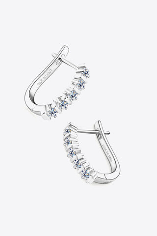 Moissanite 925 Sterling Silver Earrings - A Roese Boutique