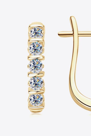 Moissanite 925 Sterling Silver Earrings - A Roese Boutique