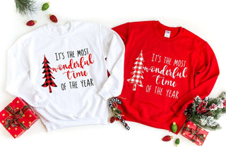 Most Wonderful Time White Sweatshirt - A Roese Boutique