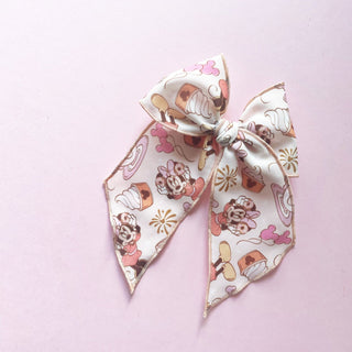 Mouse Couple Firework & Sweets Elle Bow - A Roese Boutique