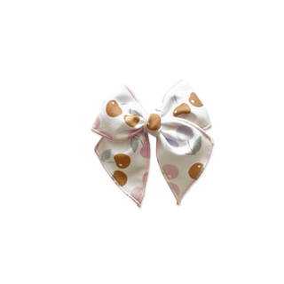 Muted Pastel Cherries Elle Bow - A Roese Boutique
