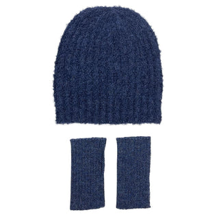 Navy Loop Knit Alpaca Beanie - A Roese Boutique