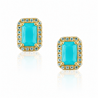 Nora Turquoise Studs - A Roese Boutique
