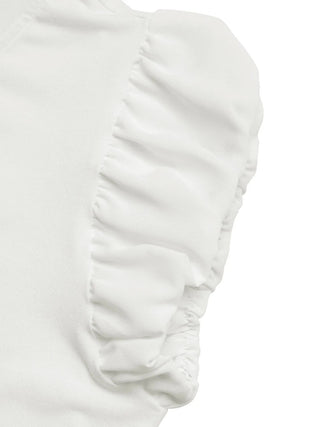 Pearl Bow Puff Sleeve T-Shirt - A Roese Boutique