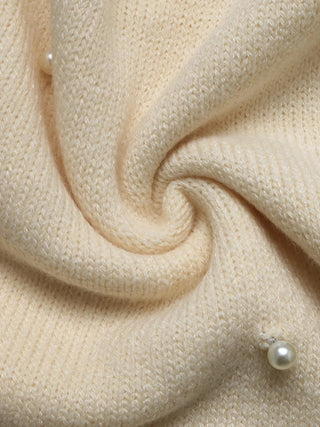 Pearl Embellished Button-Up Cardigan - A Roese Boutique