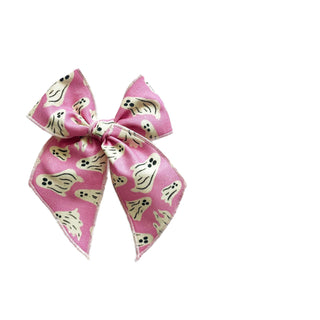 Pink Ghost Elle Bow - A Roese Boutique