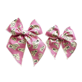 Pink Ghost Elle Bow - A Roese Boutique
