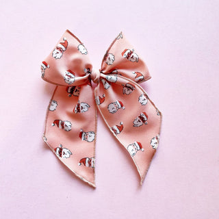 Pink Santas Elle Bow - A Roese Boutique