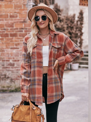 Plaid Button - Down Long Sleeve Shirt - A Roese Boutique