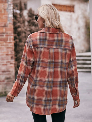 Plaid Button - Down Long Sleeve Shirt - A Roese Boutique