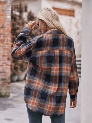 Plaid Button - Down Long Sleeve Shirt - A Roese Boutique