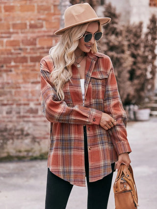 Plaid Button - Down Long Sleeve Shirt - A Roese Boutique