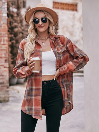 Plaid Button - Down Long Sleeve Shirt - A Roese Boutique