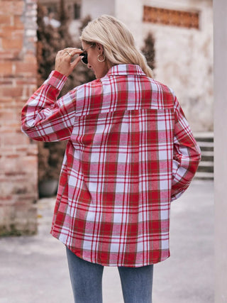 Plaid Button - Down Long Sleeve Shirt - A Roese Boutique