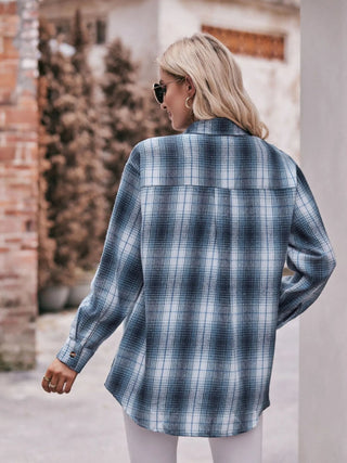 Plaid Button - Down Long Sleeve Shirt - A Roese Boutique