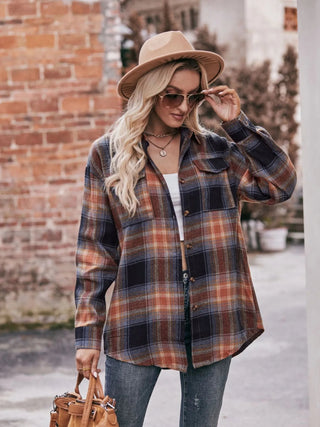 Plaid Button - Down Long Sleeve Shirt - A Roese Boutique