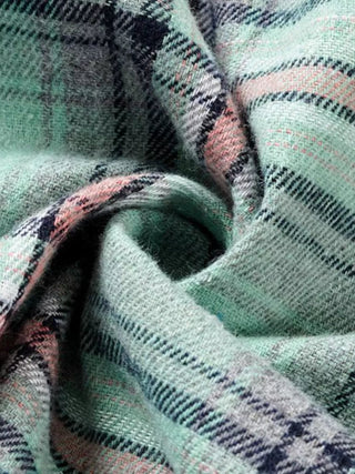 Plaid Button - Up Hooded Shirt - A Roese Boutique