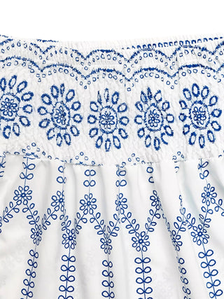 Printed Tiered Maxi Skirt - A Roese Boutique