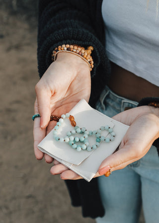 Pure Gemstone + Amazonite || Necklace - A Roese Boutique