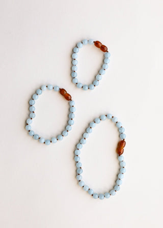 Pure Gemstone + Aquamarine|| Anklet or Bracelet - A Roese Boutique