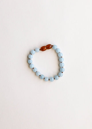 Pure Gemstone + Aquamarine|| Anklet or Bracelet - A Roese Boutique