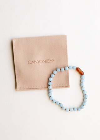 Pure Gemstone + Aquamarine|| Anklet or Bracelet - A Roese Boutique