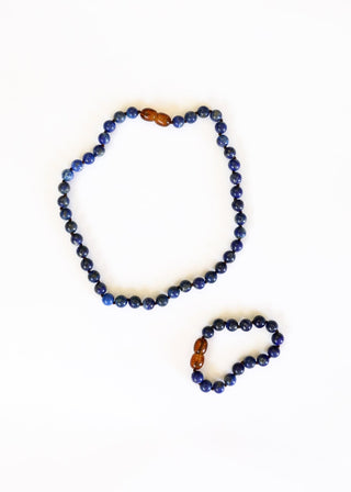 Pure Gemstone + Lapis || Anklet or Bracelet - A Roese Boutique