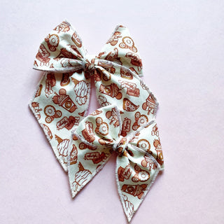 Retro Muted Snacks Elle Bow - A Roese Boutique