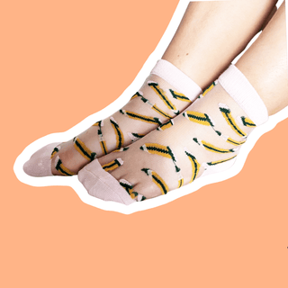 Sheer Pencil Sock - A Roese Boutique