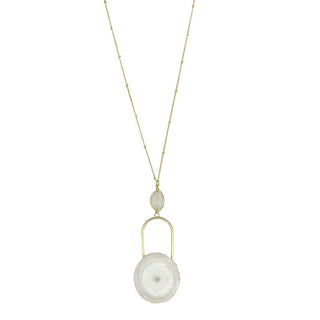 Solar Quartz Eye Necklace - A Roese Boutique