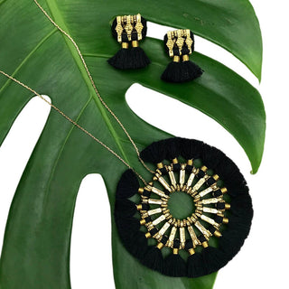 Tassel Halo Necklace - A Roese Boutique