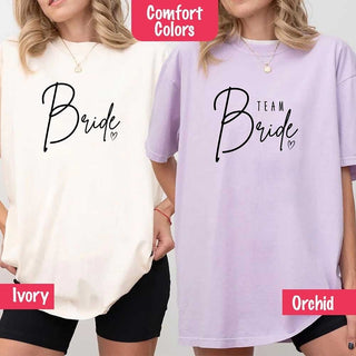 Team Bride Comfort Colors Shirts – Bride, Bridesmaid, Bachelorette Party & Proposal Gift Tees - A Roese Boutique
