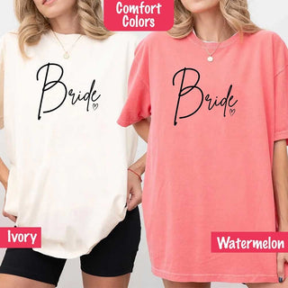 Team Bride Comfort Colors Shirts – Bride, Bridesmaid, Bachelorette Party & Proposal Gift Tees - A Roese Boutique