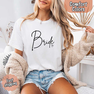 Team Bride Comfort Colors Shirts – Bride, Bridesmaid, Bachelorette Party & Proposal Gift Tees - A Roese Boutique