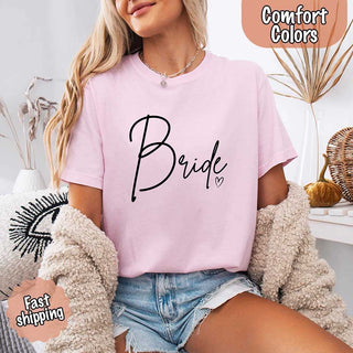 Team Bride Comfort Colors Shirts – Bride, Bridesmaid, Bachelorette Party & Proposal Gift Tees - A Roese Boutique