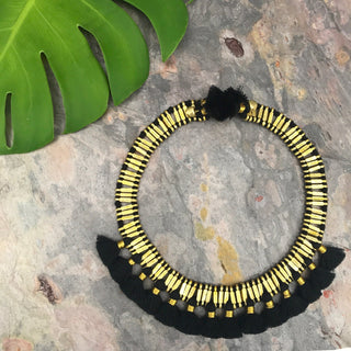 Temple Tassel Collar Necklace - A Roese Boutique