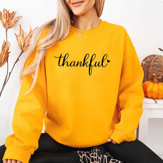 Thankful Sweatshirt for Women - Cozy Thanksgiving Gift Sweater - A Roese Boutique