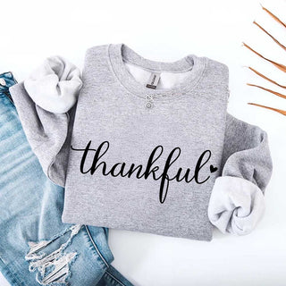 Thankful Sweatshirt for Women - Cozy Thanksgiving Gift Sweater - A Roese Boutique