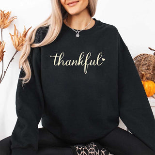Thankful Sweatshirt for Women - Cozy Thanksgiving Gift Sweater - A Roese Boutique