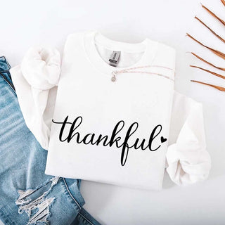Thankful Sweatshirt for Women - Cozy Thanksgiving Gift Sweater - A Roese Boutique